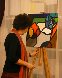Faragó Ágnes Látószög című kiállítását 2014. január 7-én nyitotta meg dr. Kővágó Sarolta művészettörténész